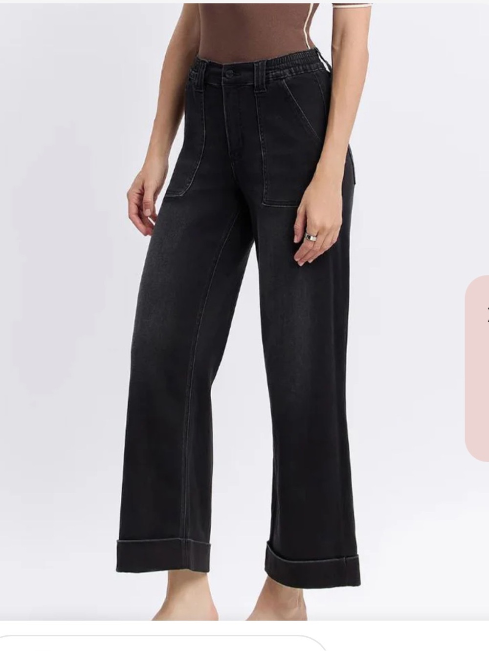 Vervet Kris High Rise Super Soft Baggy Wide Leg Jeans - like new